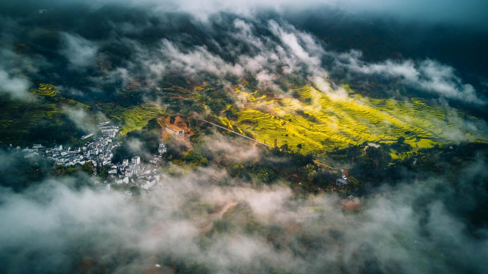 婺源篁岭油菜花全面盛放！拉开中国春季踏青赏花序幕