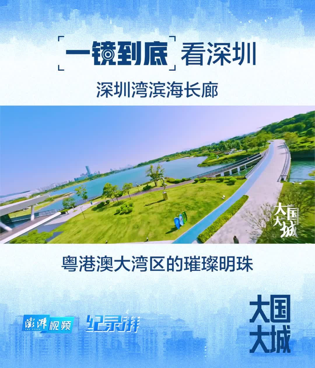 大国大城｜一镜到底看深圳：深圳湾滨海长廊