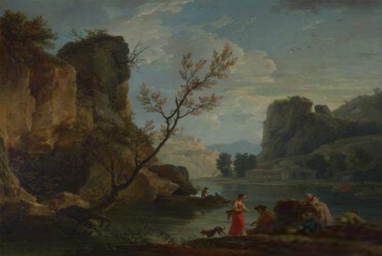维尔纳《有渔人的河流》（1751）