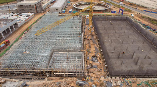 扶余市山鹰纸业(吉林)有限公司“双百万”吨造纸制浆项目。于宇 摄