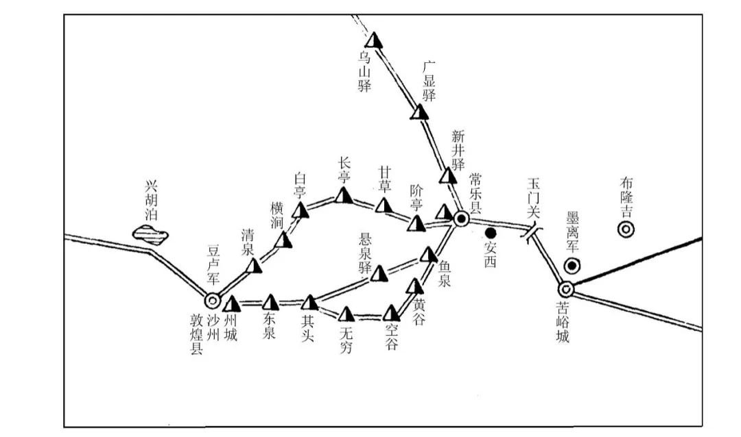 ▲ 唐代交通走向图