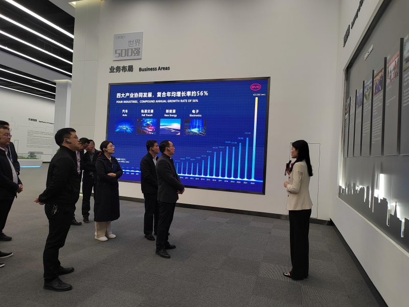 江西制造职业技术学院校长蔡冬根一行赴深圳比亚迪开展共建产业学院考察调研