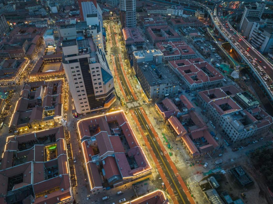 “新派里院风情街”焕新亮相 四方路街区胶州路今日恢复通车