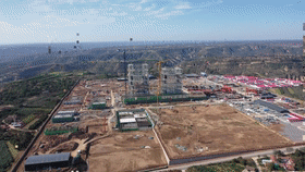 正宁电厂施工现场