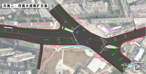 《丹霞大道南扩三车道方案》