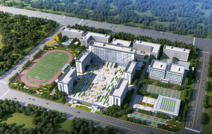 河南省民政学校新校区一期 鸟瞰图