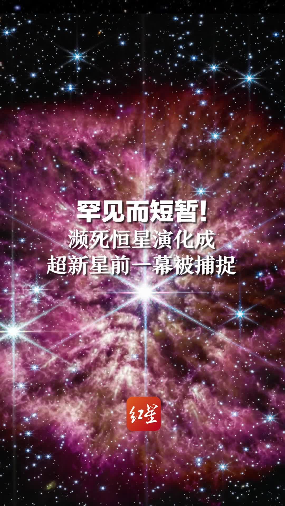 罕见而短暂！濒死恒星演化成超新星前一幕被捕捉