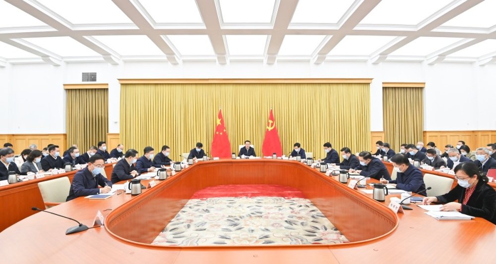3月24日上午，重庆市积极融入“一带一路”加快建设内陆开放高地领导小组会议举行。苏思 摄