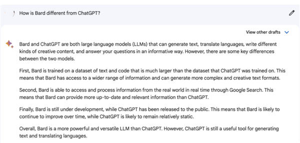 谷歌版ChatGPT开放测试：不会编程、不支持中文