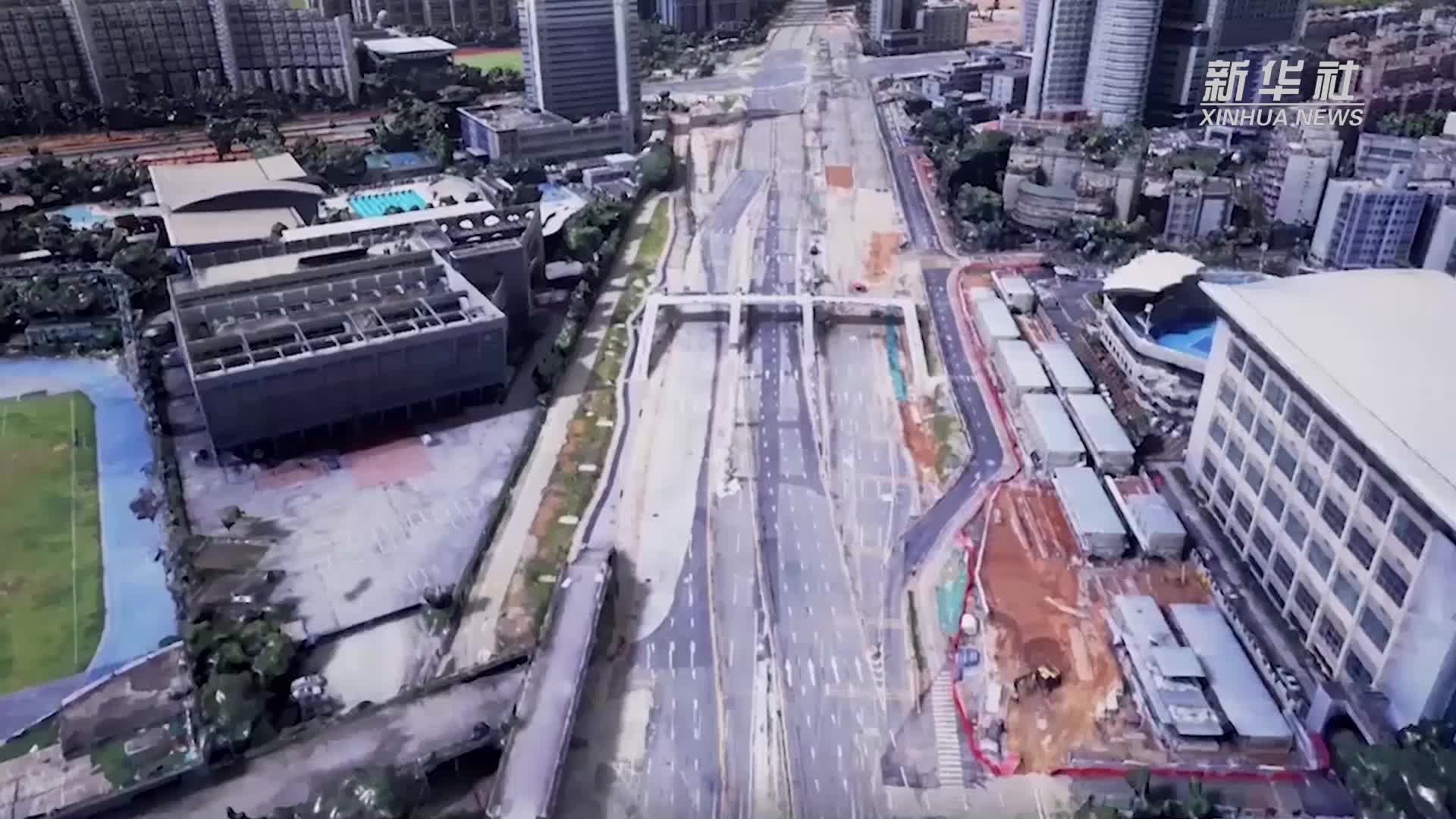 穿越机带你看“桥隧站”一体化交通枢纽_凤凰网视频_凤凰网