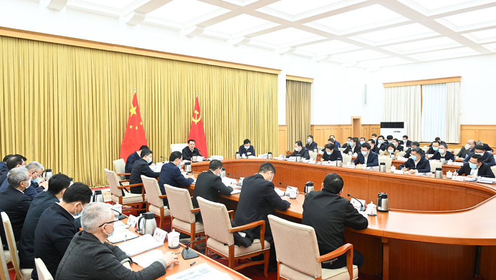 3月28日上午，重庆市委人才工作领导小组召开会议。苏思 摄