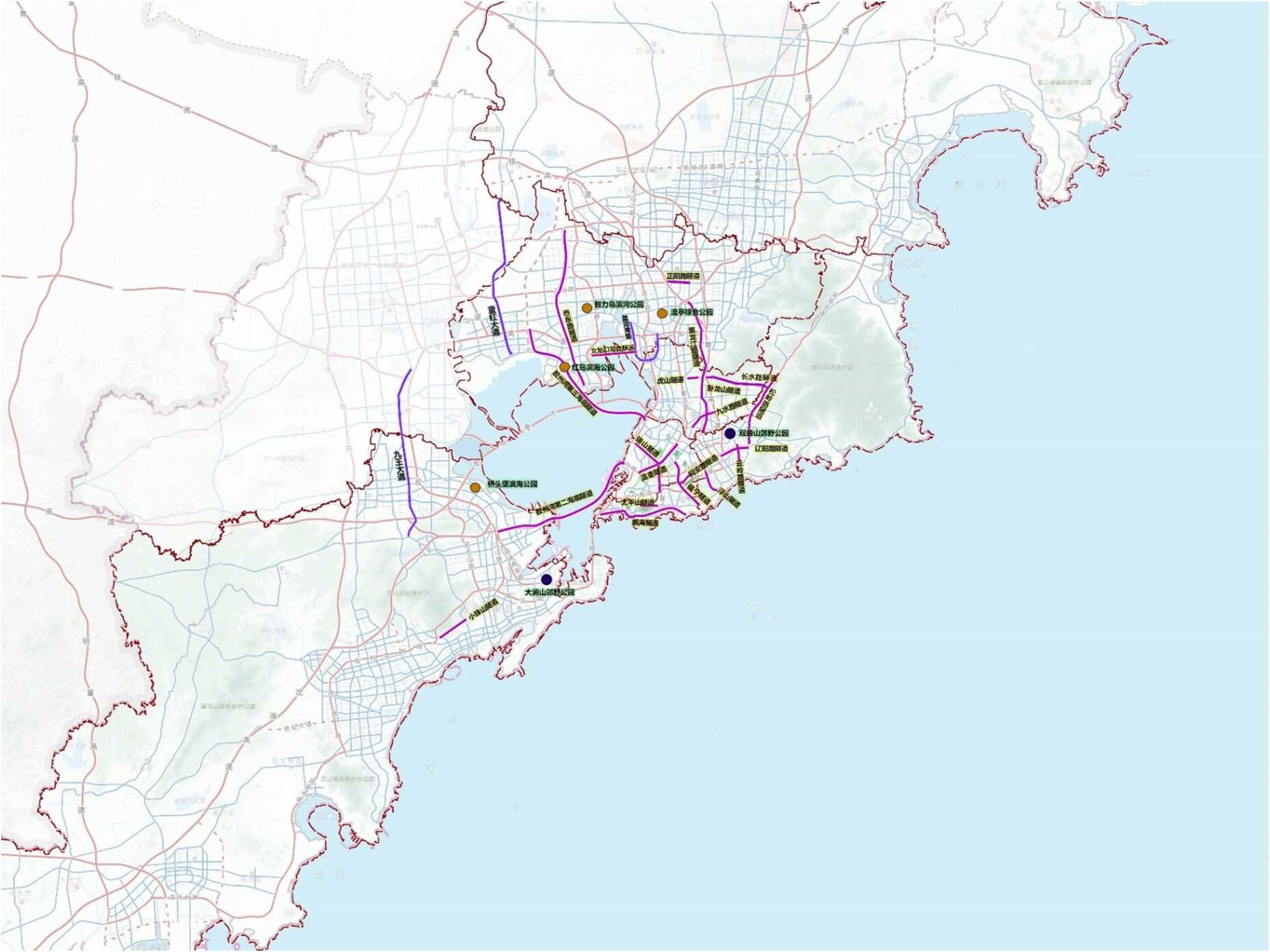 骨干地名示意图