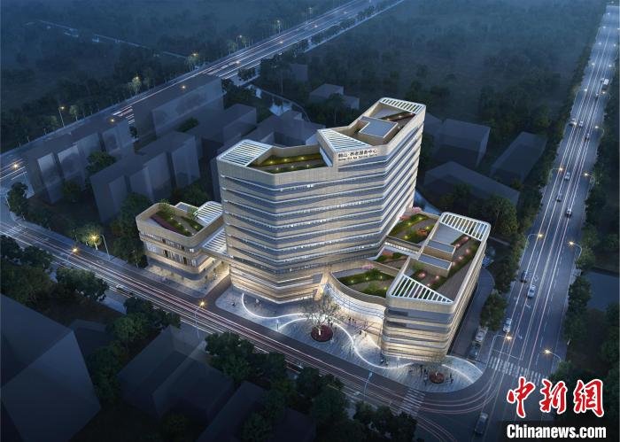 广东鹤山市工业城养老服务中心封顶