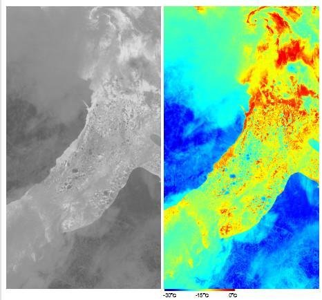 高光谱综合观测卫星北极航道监测图 国家航天局供图