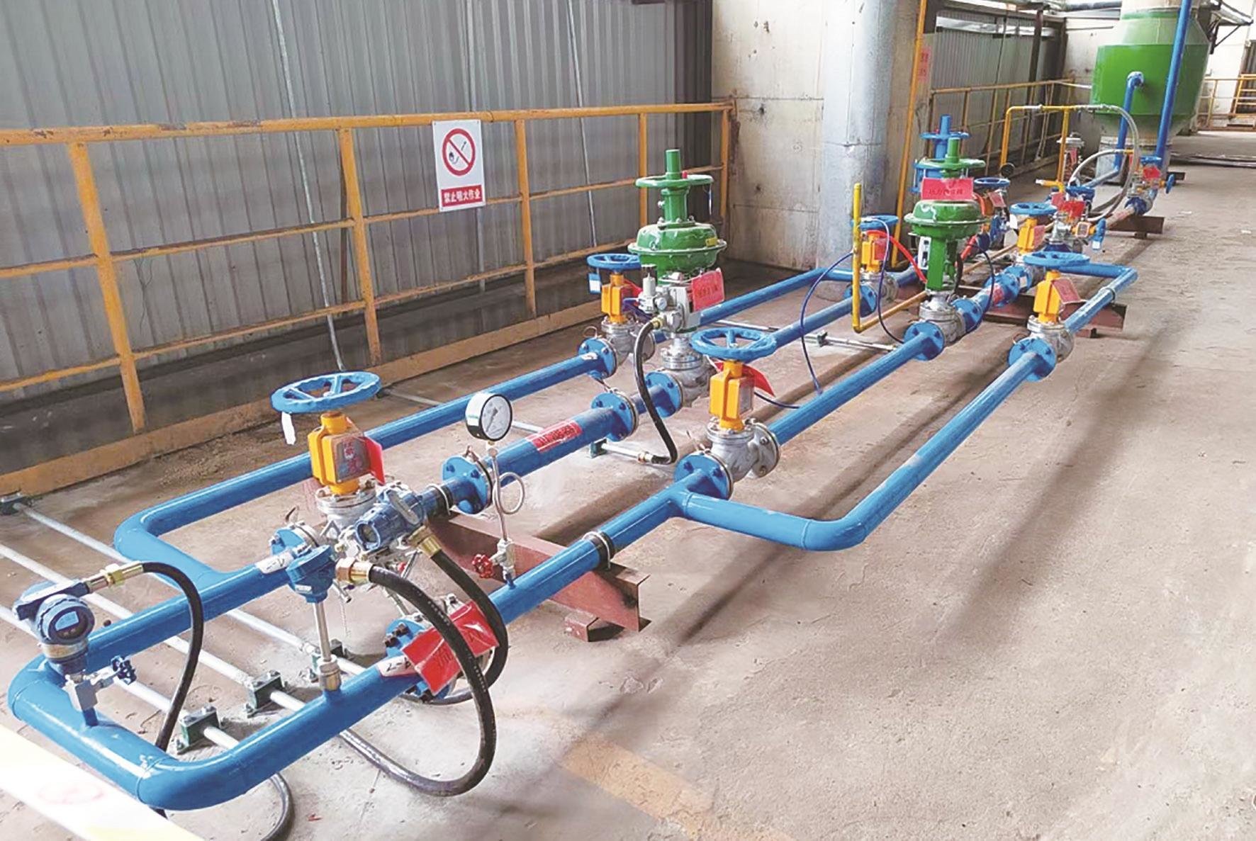 烧结机富氧助燃调节系统。 纵横钢铁供图