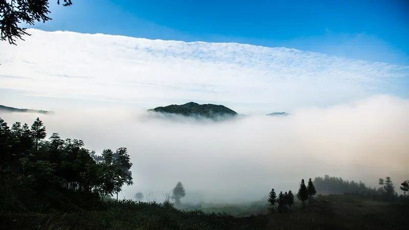 明山云海