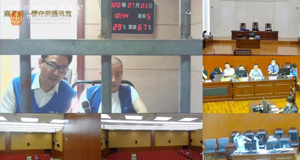 2020年7月3日,南昌市青山湖区法院开庭审理此案。 中国庭审公开网视频截图