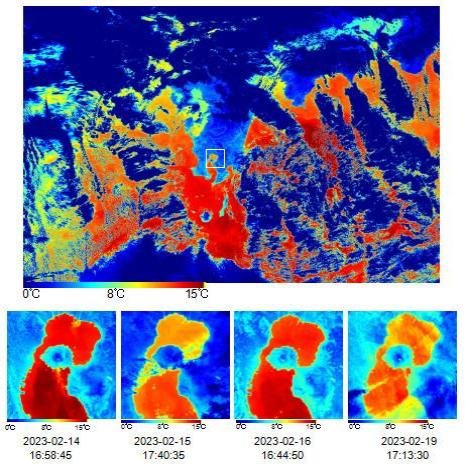 高光谱综合观测卫星火山监测图 国家航天局供图