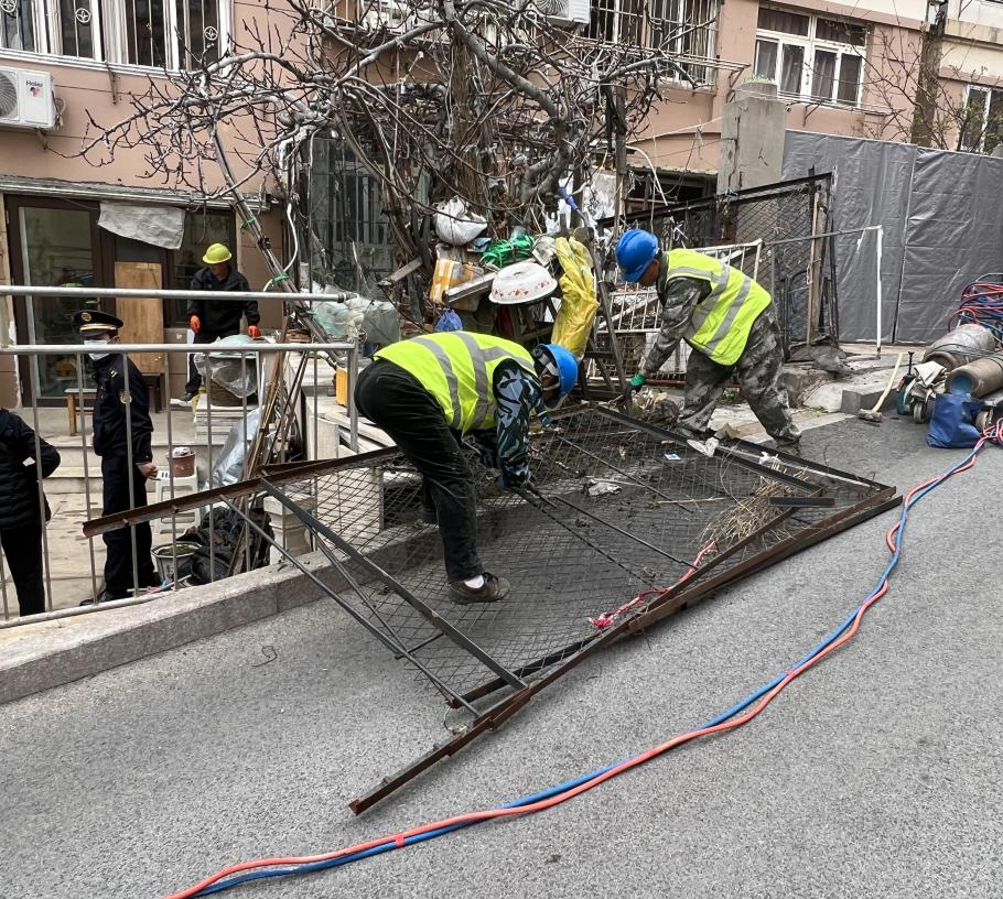 向违法建筑“亮剑”,市北区宁夏路街道持续发力老旧街区改造