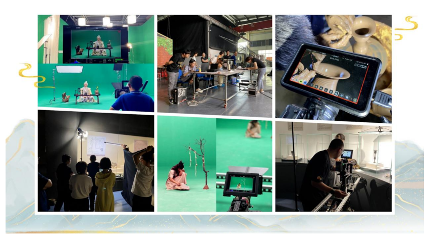 (《从河说起》部分创作剧照）