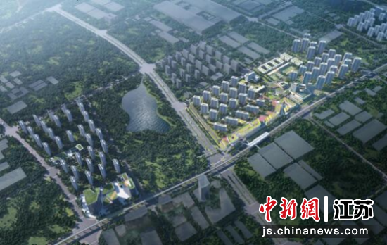 南京地铁S2号线江宁滨江经济开发区站点规划效果图。江宁滨江经济开发区管理委员会供图