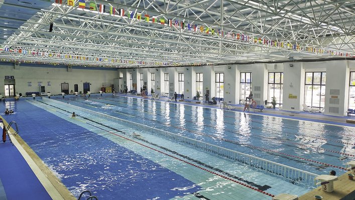 运城市游泳馆“新妆”亮相