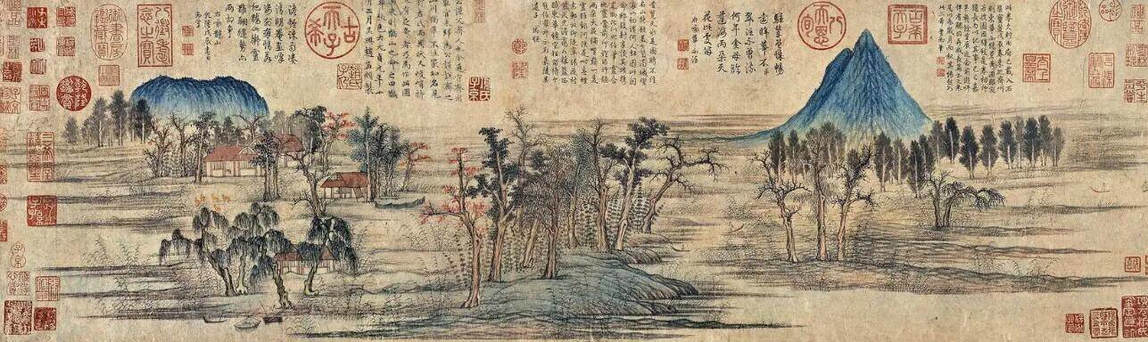 图/元代赵孟頫《鹊华秋色图》