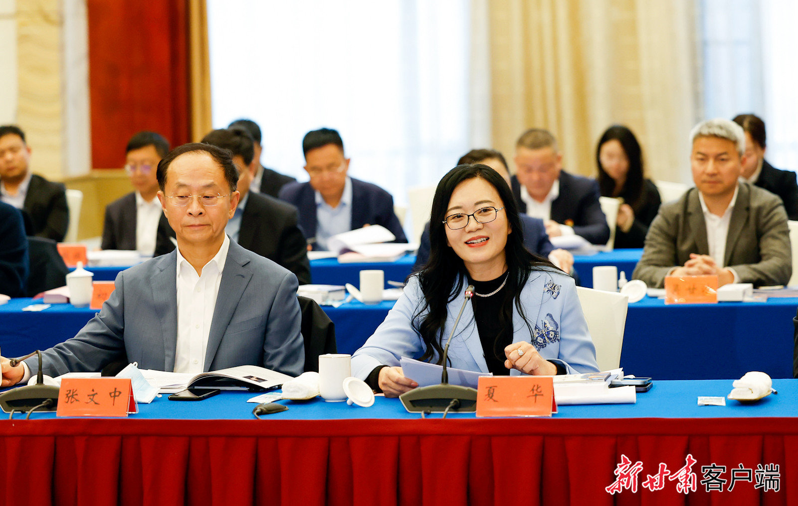 参加会谈的企业家现场发言 新甘肃&middot;甘肃日报记者 孟捷