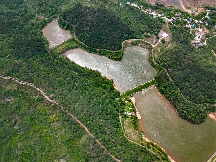 (航拍肥西縣銘傳鄉的青山綠水 陳家樂 攝)