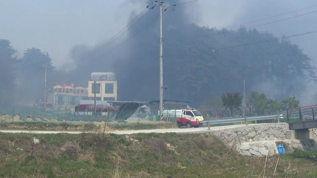 韩国江原道发生山火，致1人死亡16人受伤