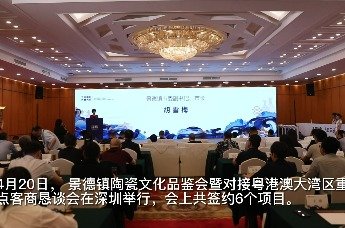 景德镇陶瓷文化品鉴会暨对接粤港澳大湾区重点客商恳谈会在深圳举行