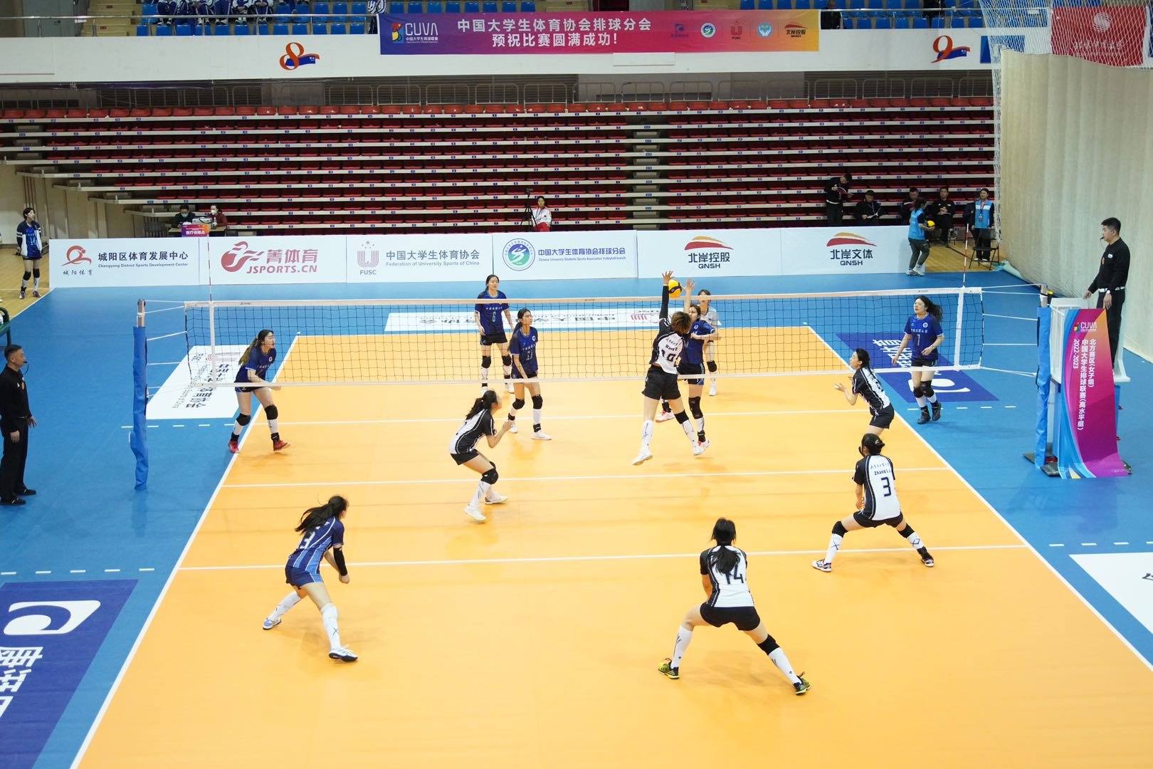 2022-2023中国大学生排球联赛（高水平组）北方赛区（女子组）在青岛城阳举行