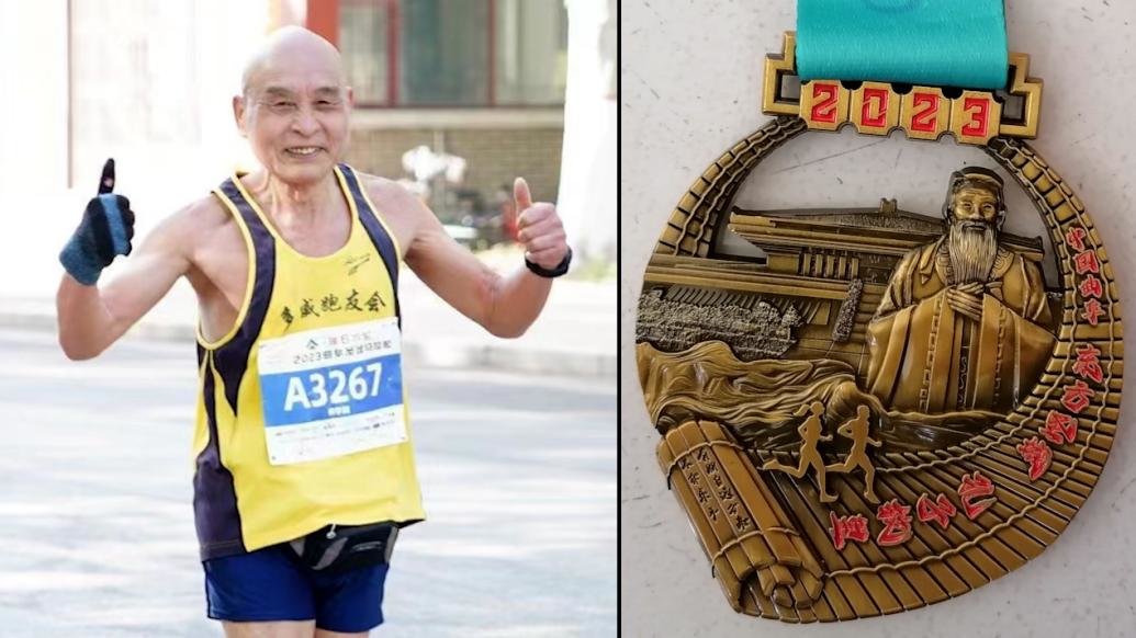76岁老人历时15年跑完200个马拉松：会坚持运动