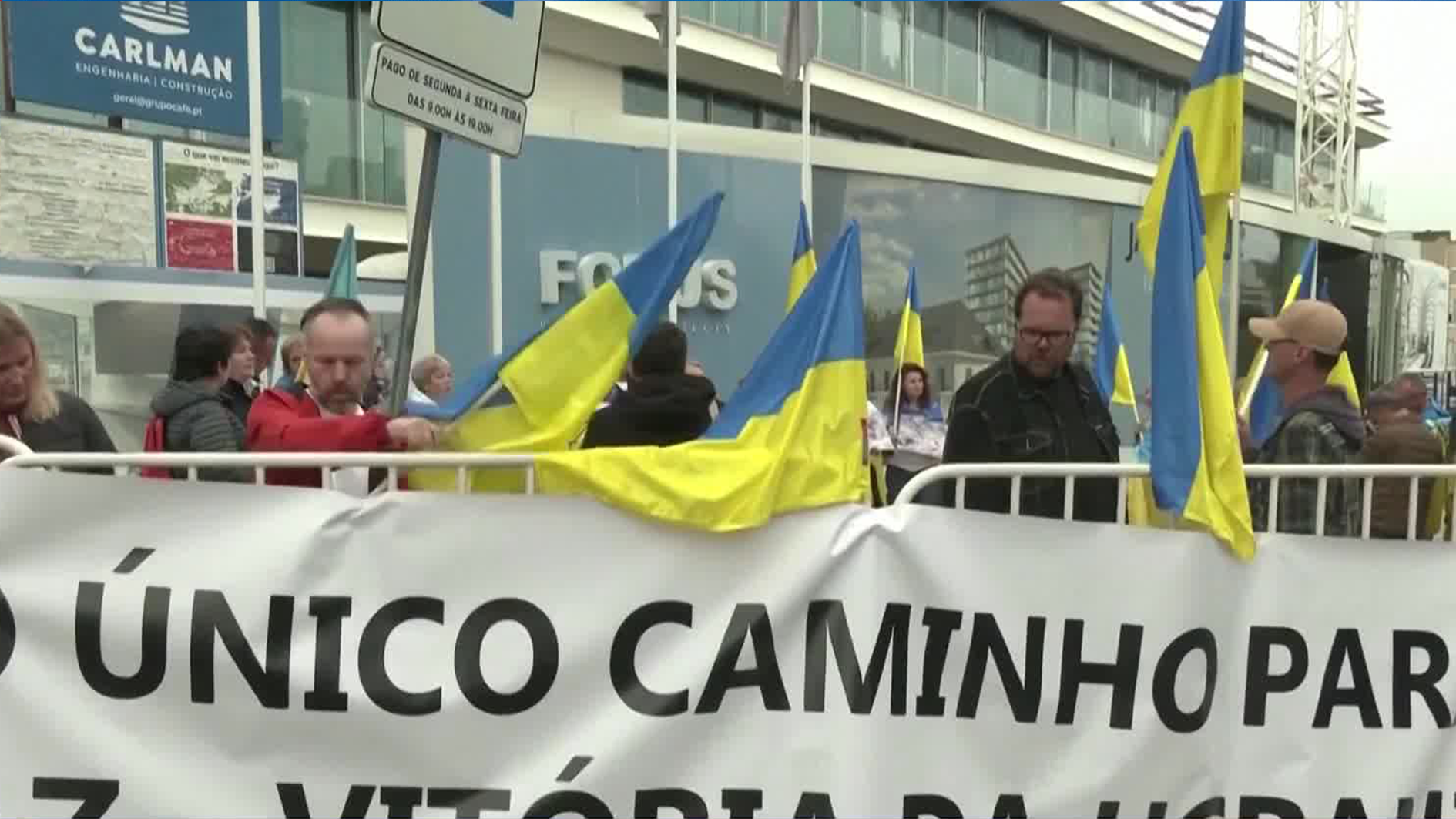 乌克兰人葡萄牙示威 抗议巴西总统言论
