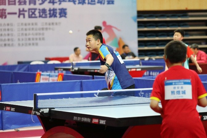 江西省第四届百县青少年乒乓球运动会第一片区选拔赛在东乡举行