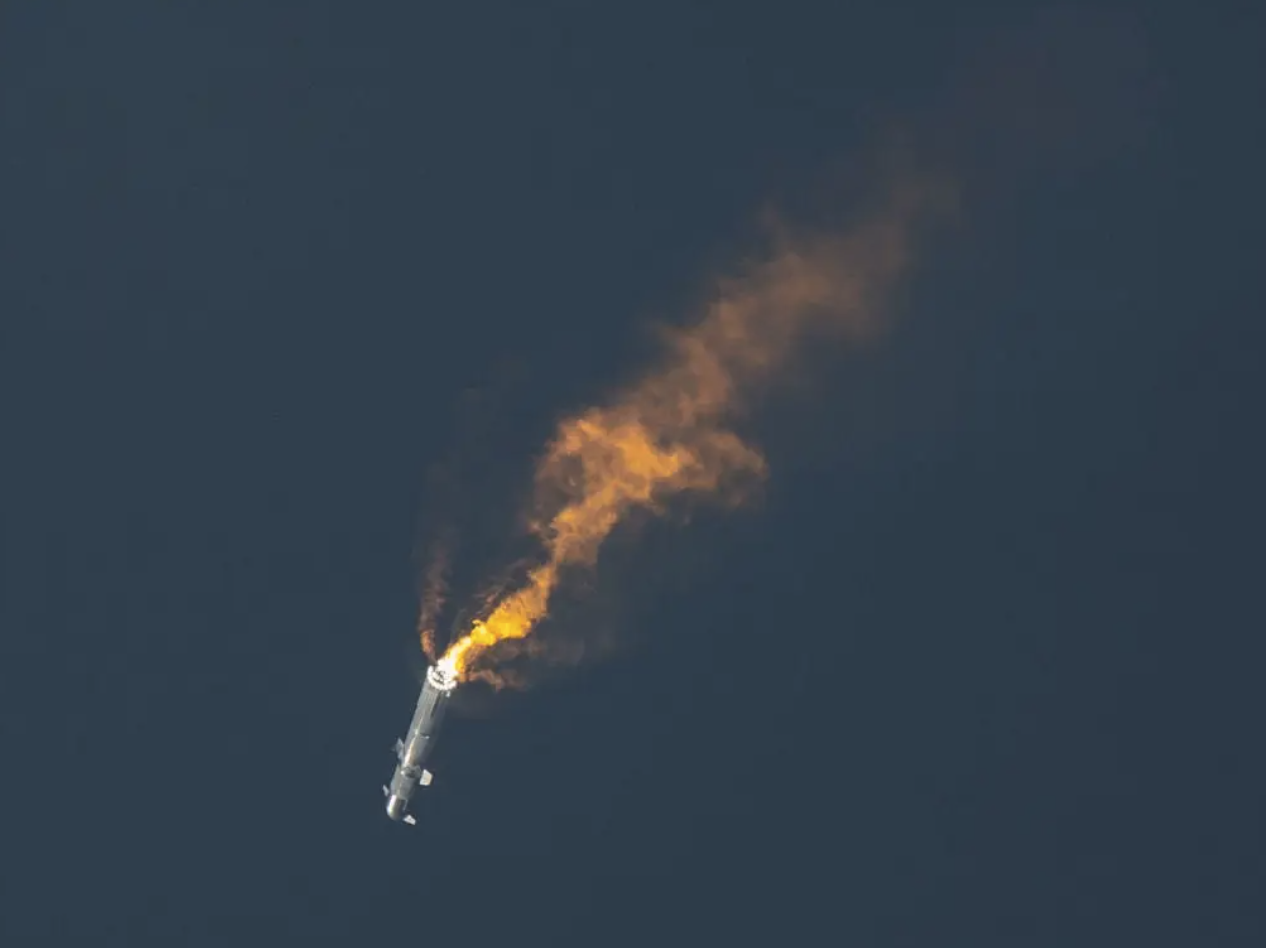星舰合体后首飞爆炸
