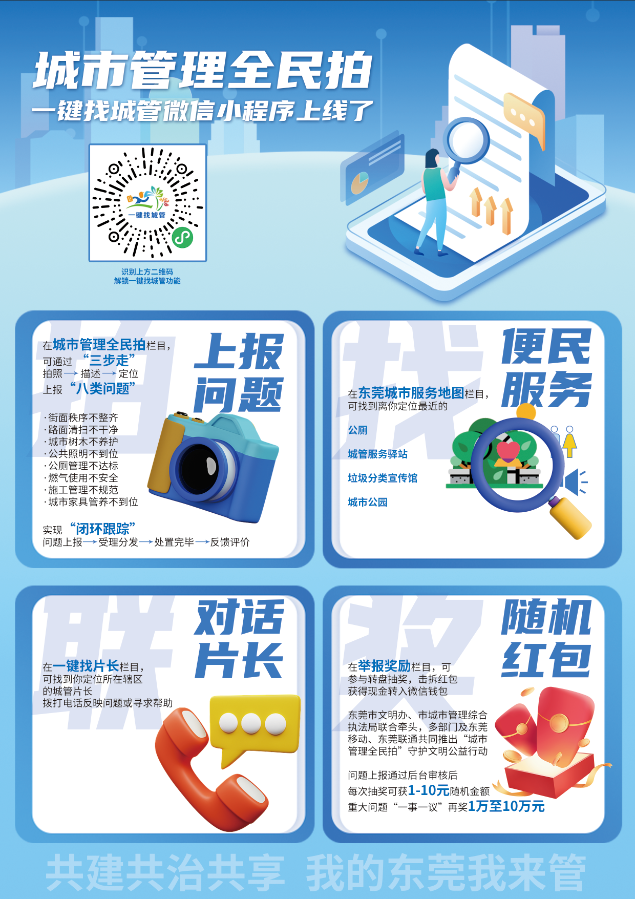 最高奖励10万元！东莞城管“城市管理全民拍”上线