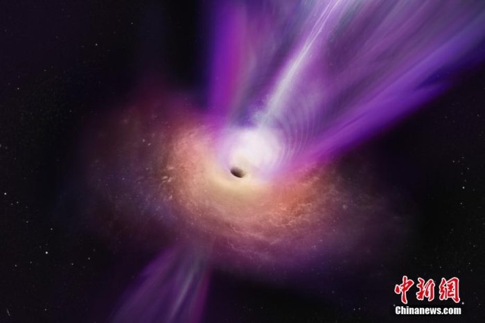 M87黑洞艺术想象图。中科院上海天文台 供图