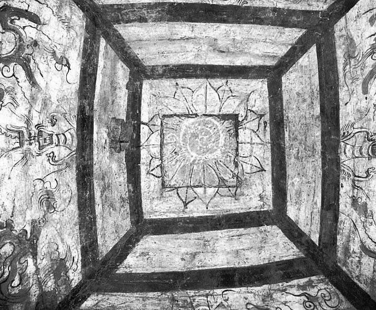 酒泉丁家闸墓壁画 藻井图