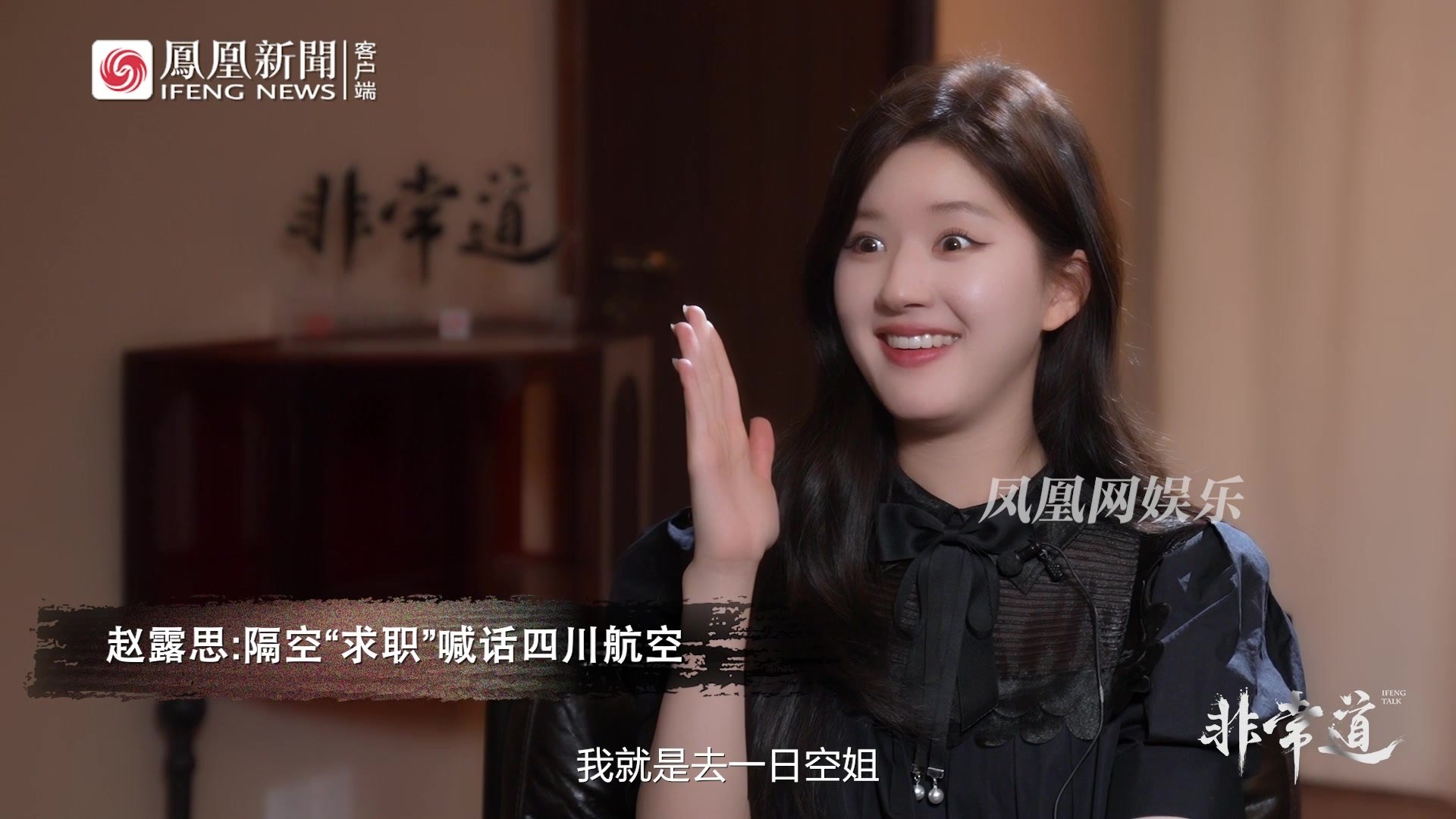 赵露思隔空求职航空公司：想当“一日空姐”