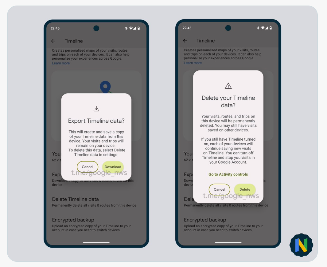 谷歌正在为Android系统开发“时间轴定位”功能记录用户位置历史信息