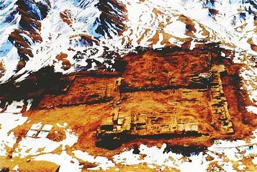 悬泉驿遗址航拍图