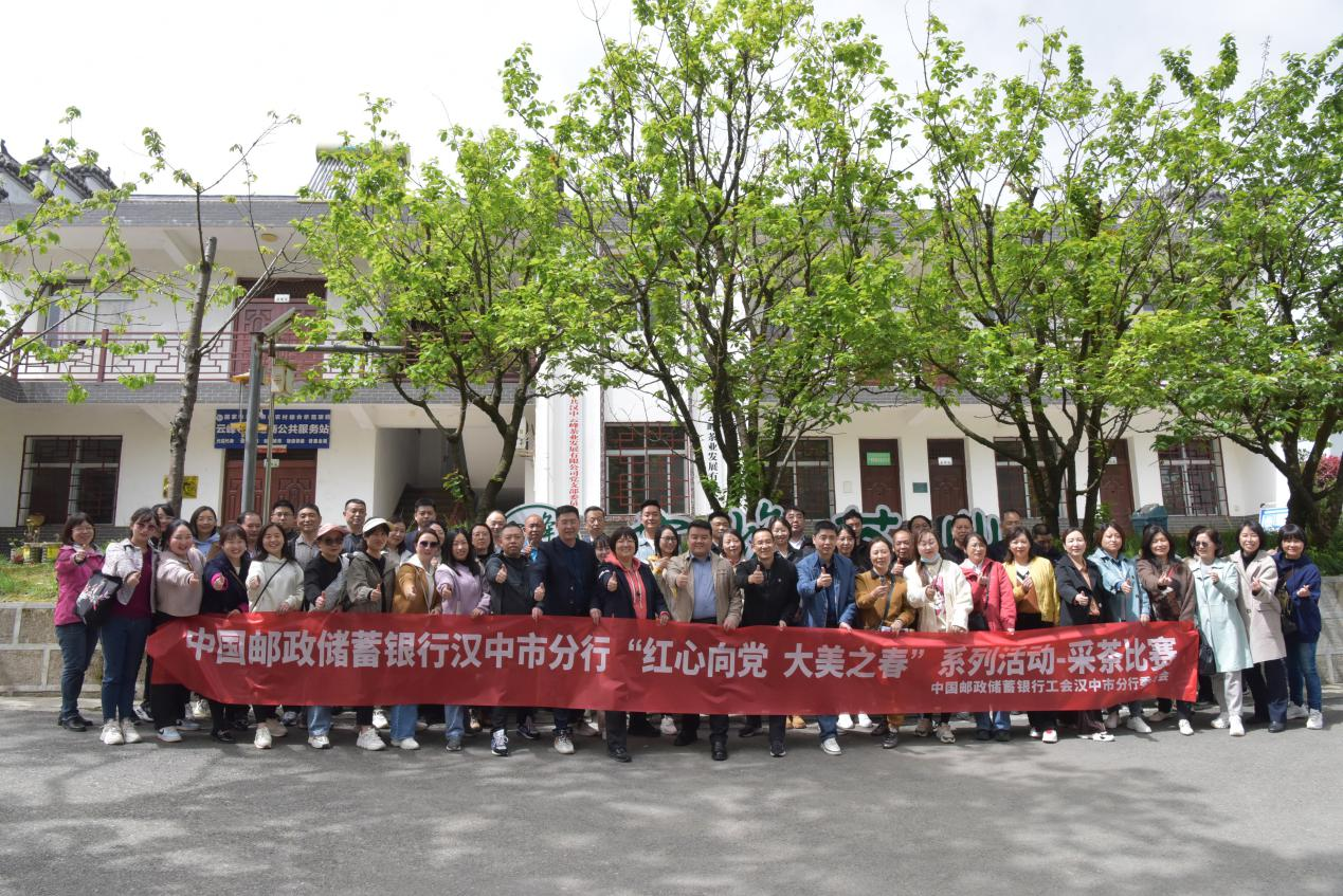 邮储银行汉中市分行开展“红心向党 大美之春”采茶主题工会活动