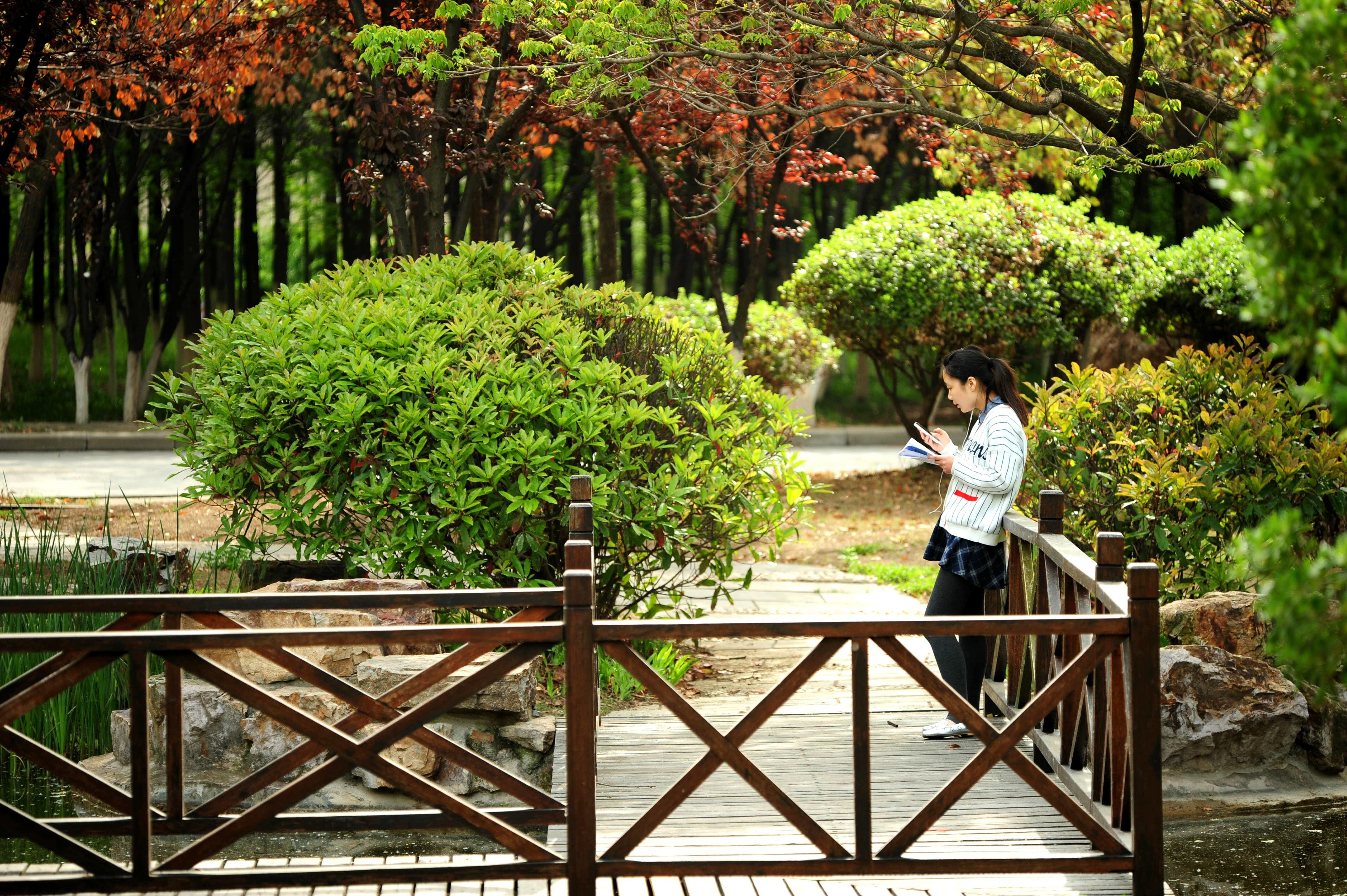 读享彭城 | 江苏师范大学的春暖花开日，正是读书时