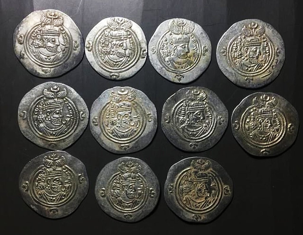 ▲私人收藏的波斯萨珊银币