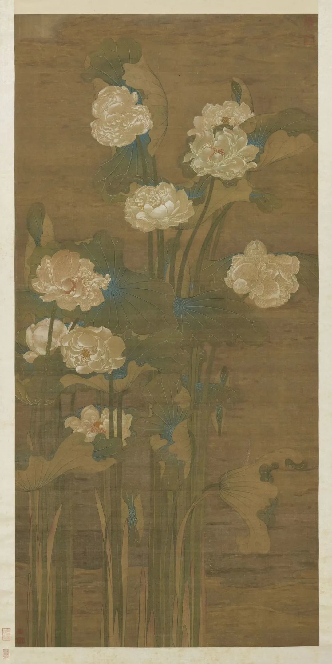 明 许仪 《荷香清夏轴》