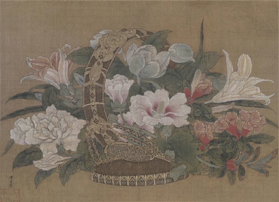 南宋 李嵩 《花篮图》