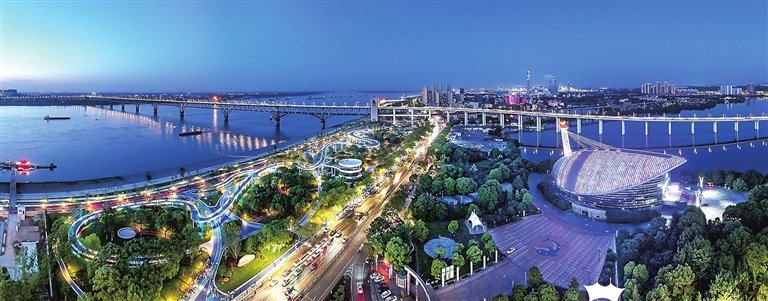 九江：浔阳江景区夜色美（图）