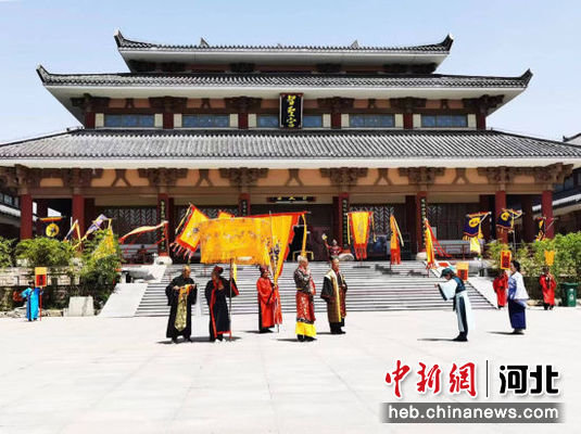 图为“鬼谷子传说”剧目《魏文侯访神童》演出现场。 田爱红 摄