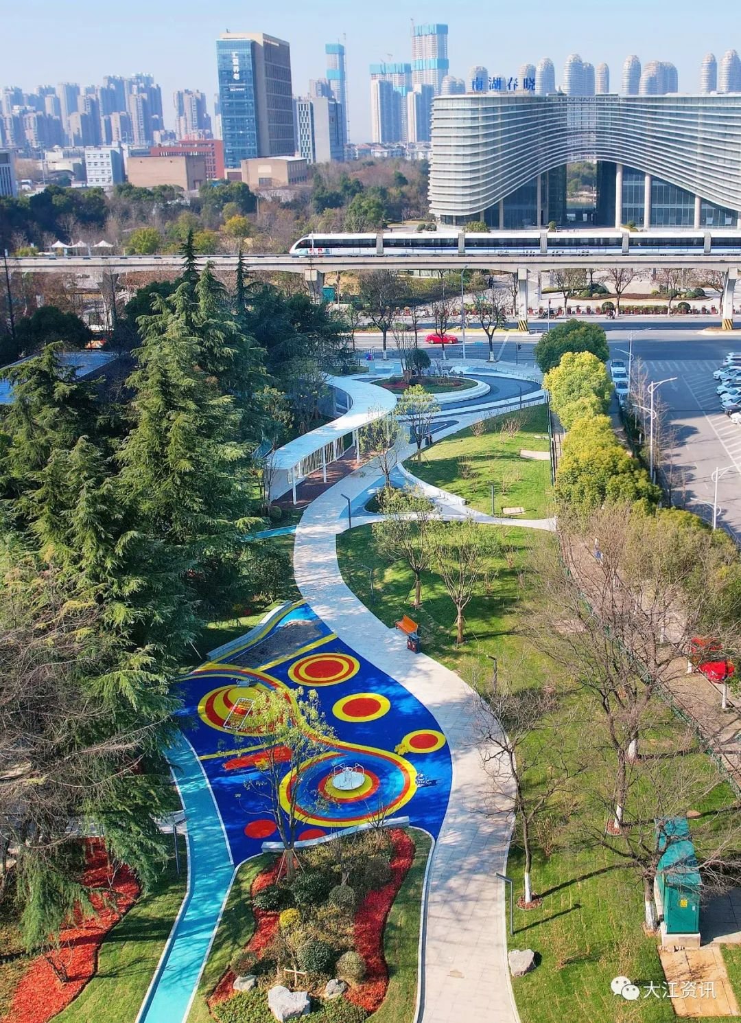 ▲位于迎客松大道南侧的“芜小园&middot;迎客园”